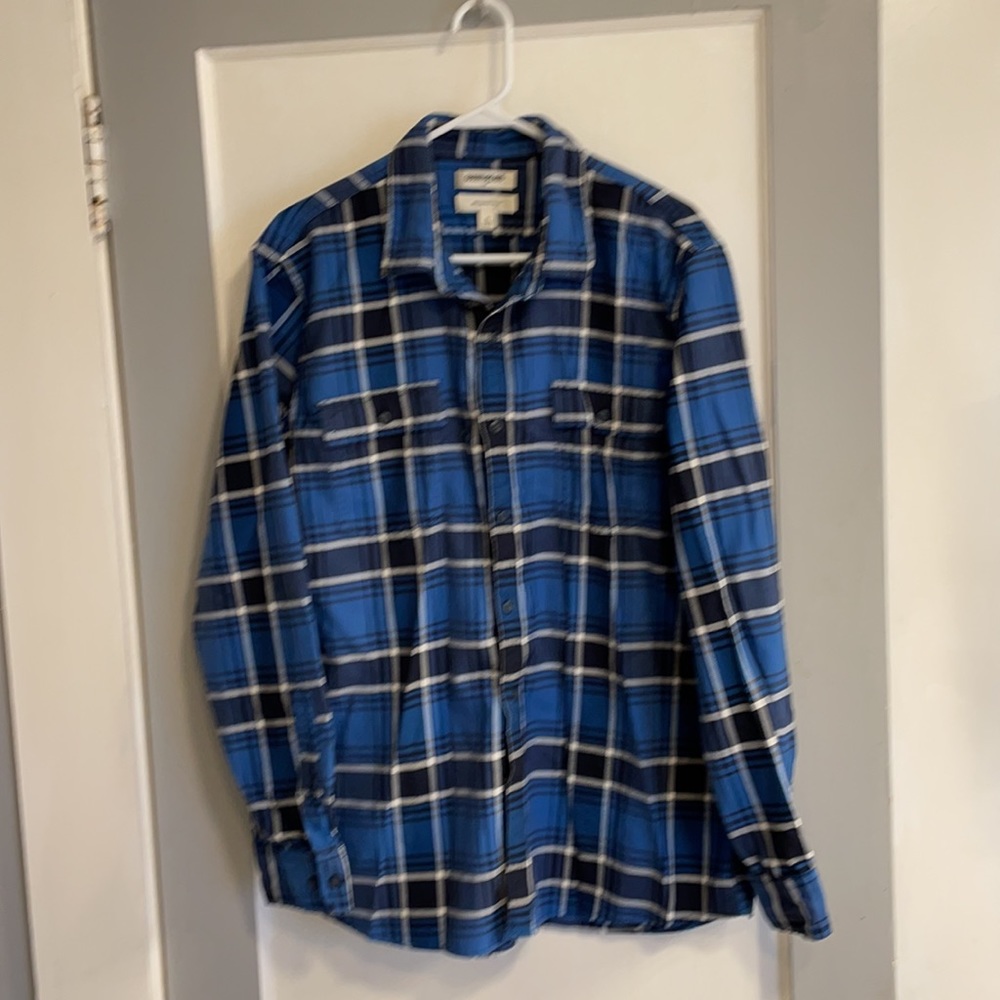 Blue plaid shirt - Picture 4 of 4